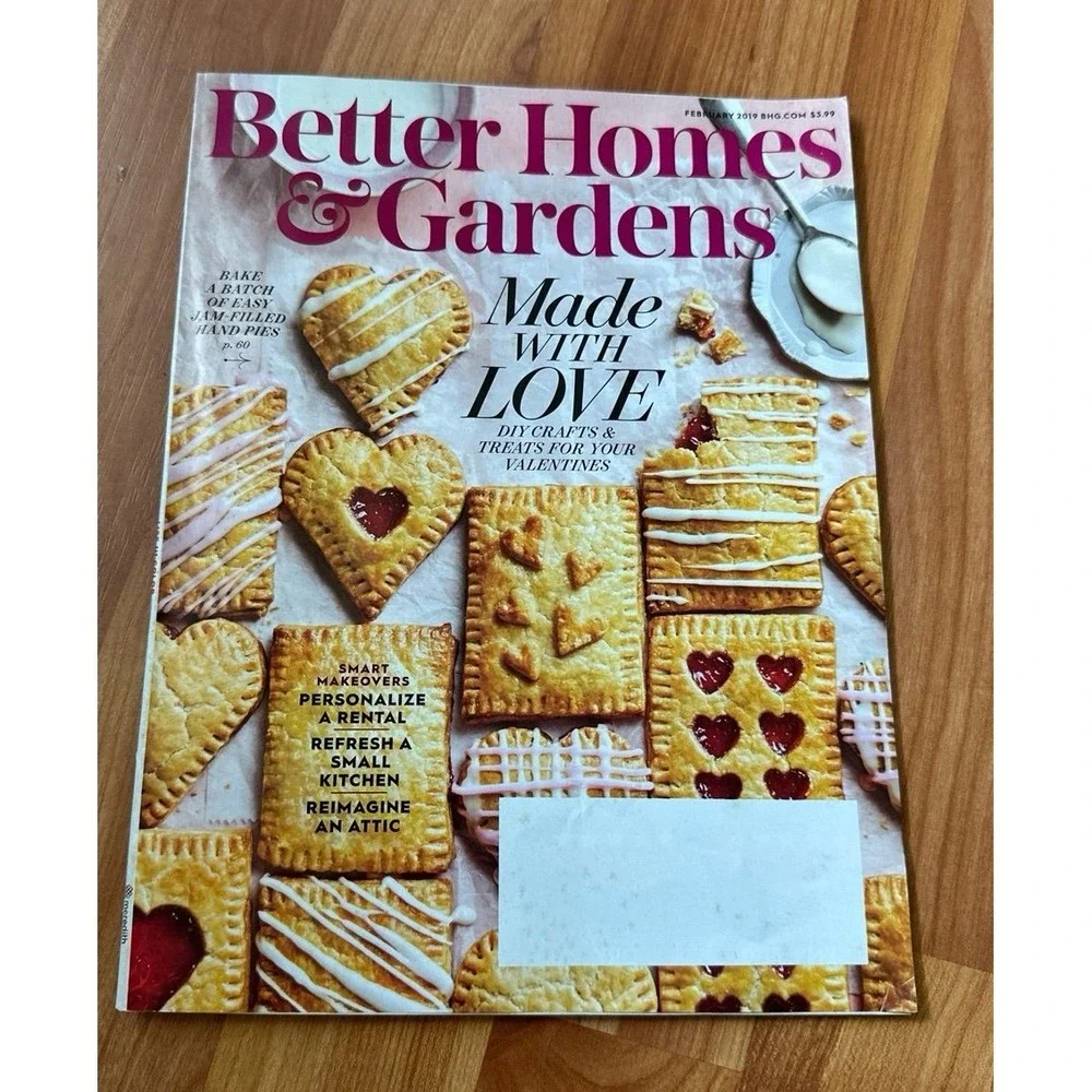 Better Homes & Gardens Magazine February‎ 2019 Made With Love, Crafts Valentines